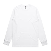 Mens Staple LS Tee | Arena Custom blanks - Arena Prints - Front - White