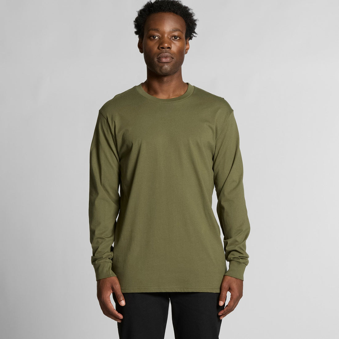 Mens Staple LS Tee | Arena Custom Blanks - Arena Prints - Modeled Shot - Front 2