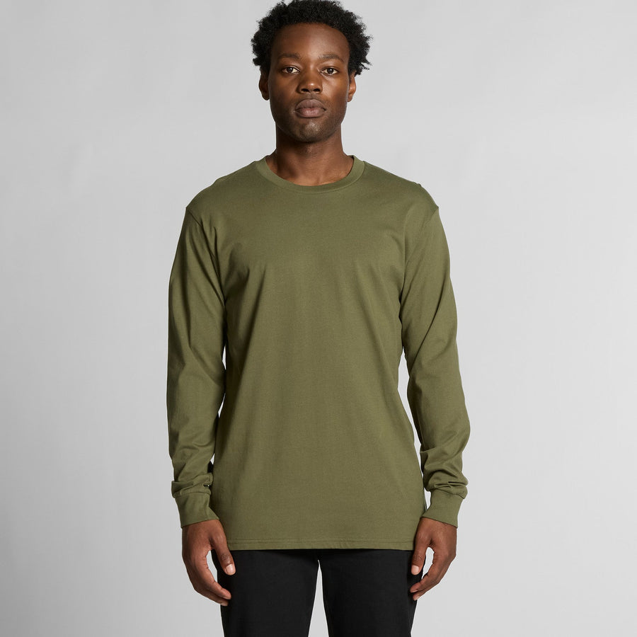 Mens Staple LS Tee | Arena Custom Blanks - Arena Prints - Modeled Shot - Front 2
