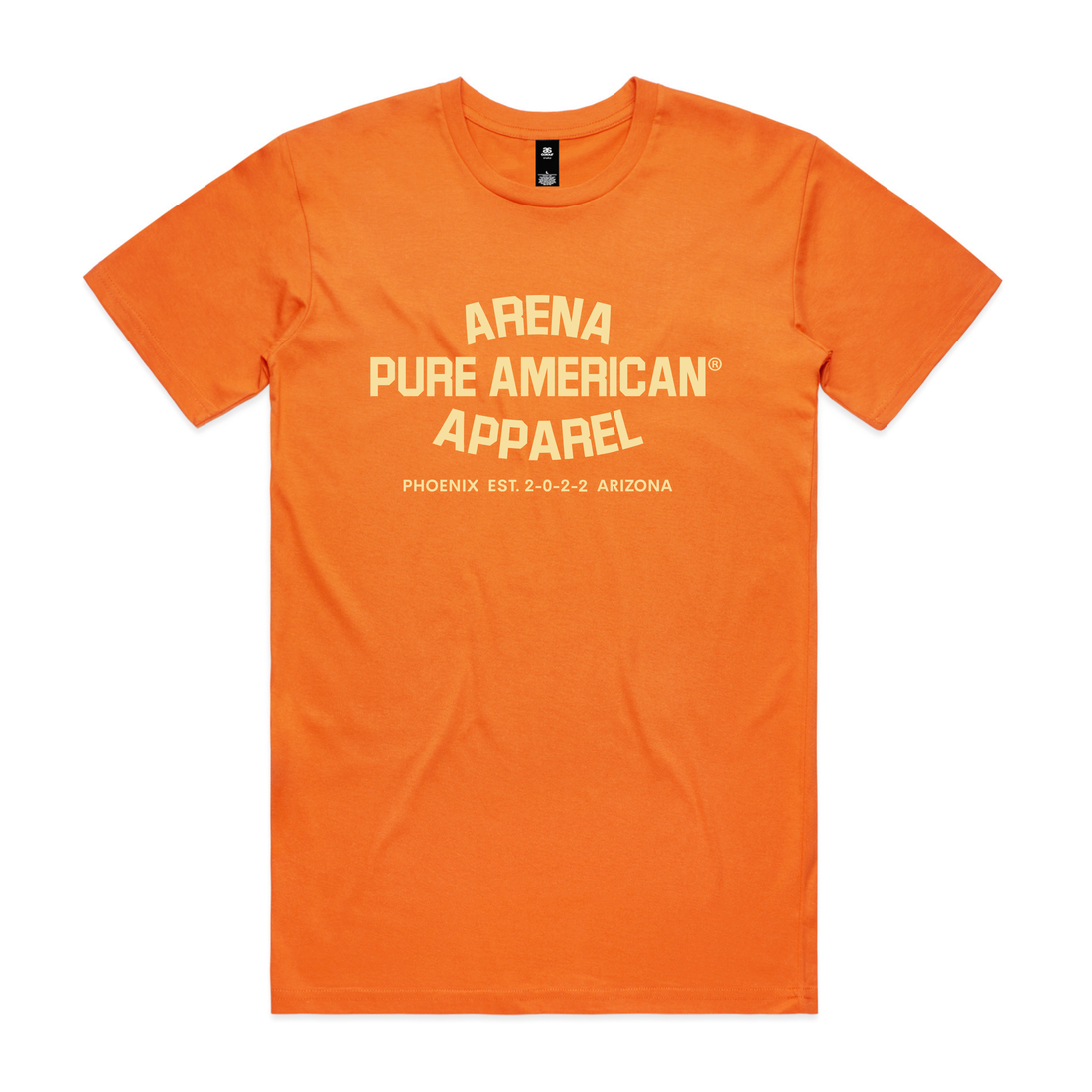 Orange Pure American Staple Tee | Arena Apparel