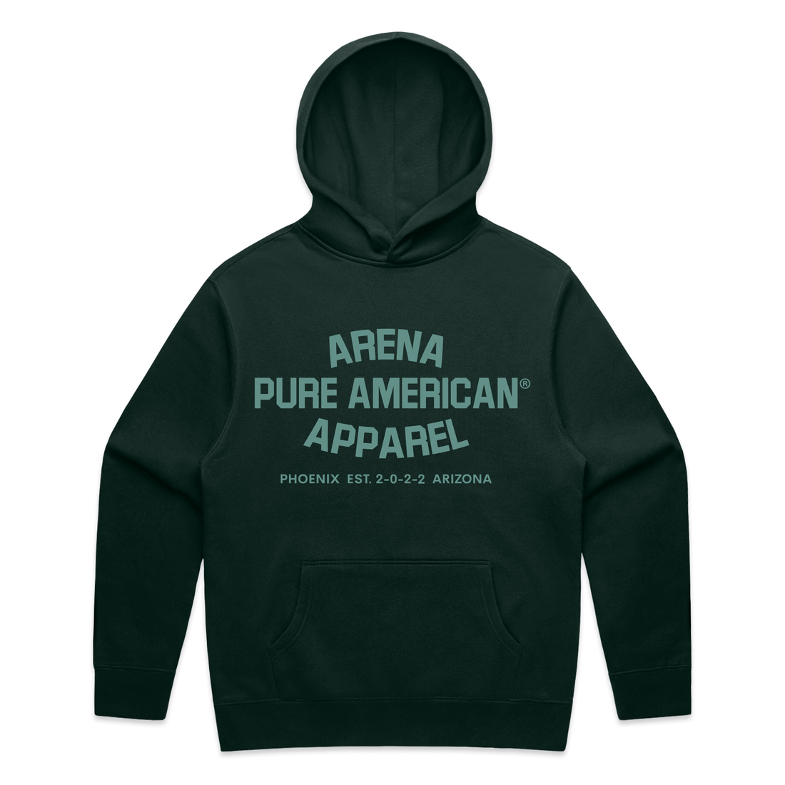 Pine Green Pure American Relax Hood | Arena Apparel