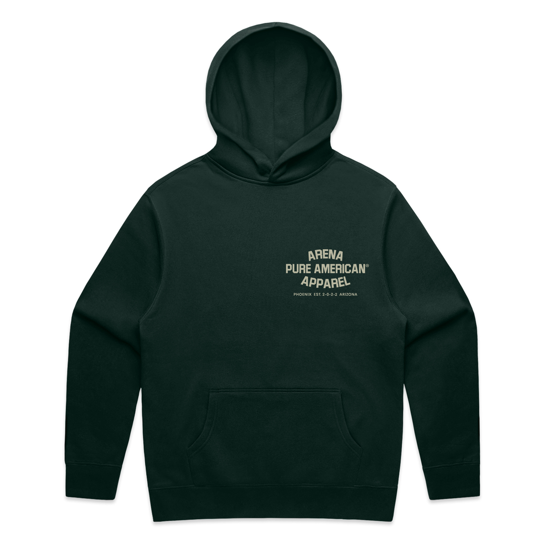Pine Green Pure American Relax Hood | Arena Apparel