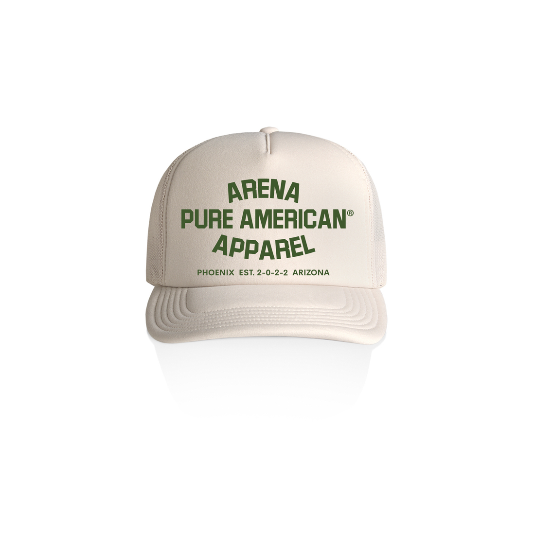 Bone Pure American Frame Foam Trucker Cap | Arena Apparel