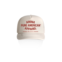 Bone Pure American Frame Foam Trucker Cap | Arena Apparel