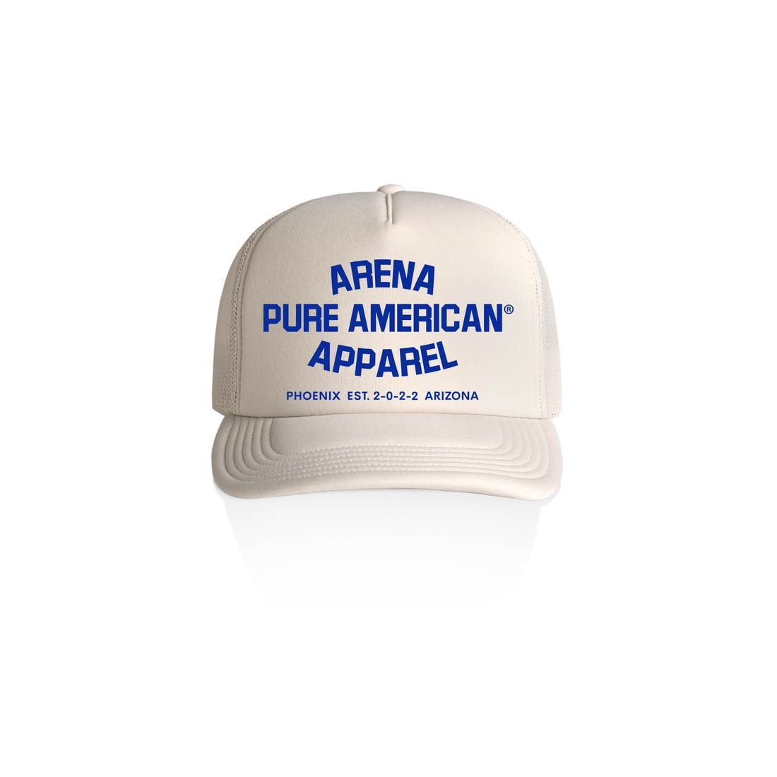 Bone Pure American Frame Foam Trucker Cap | Arena Apparel