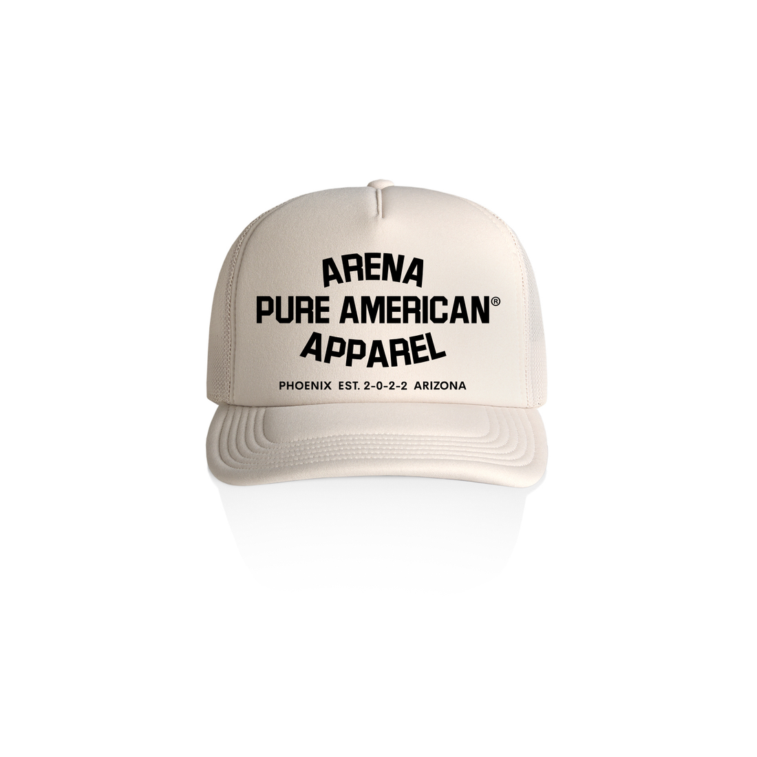Bone Pure American Frame Foam Trucker Cap | Arena Apparel