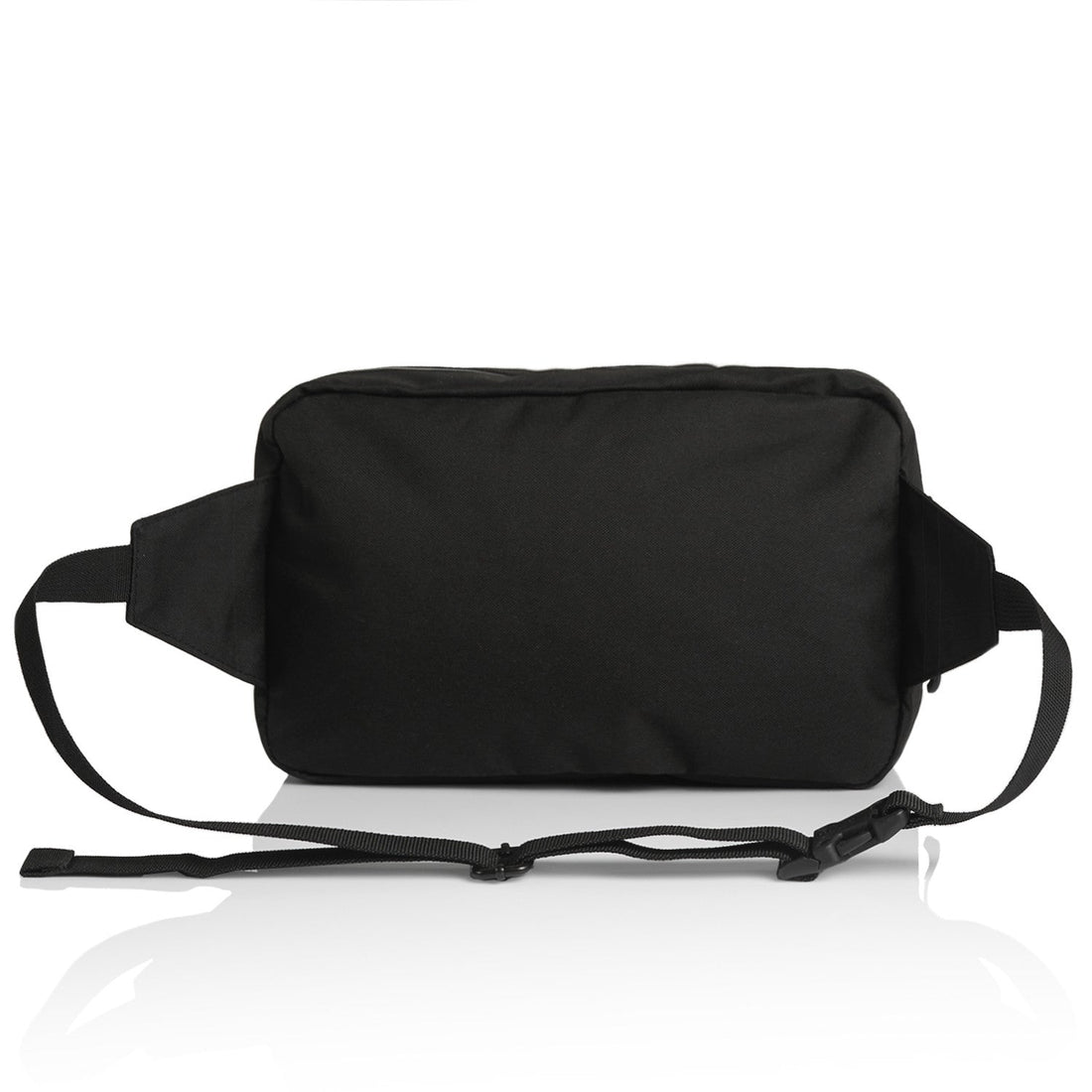 Recycled Double Waist Bag | Arena Custom blanks - Arena Prints - Back - Black