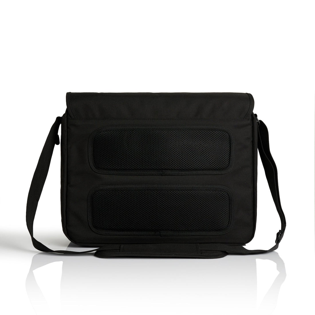 Recycled Messenger Bag | Arena Custom Blanks - Arena Prints - Back - Black