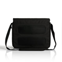 Recycled Messenger Bag | Arena Custom Blanks - Arena Prints - Back - Black