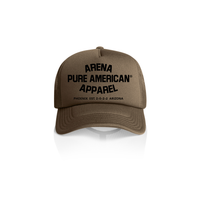 Walnut Pure American Frame Foam Trucker Cap | Arena Apparel