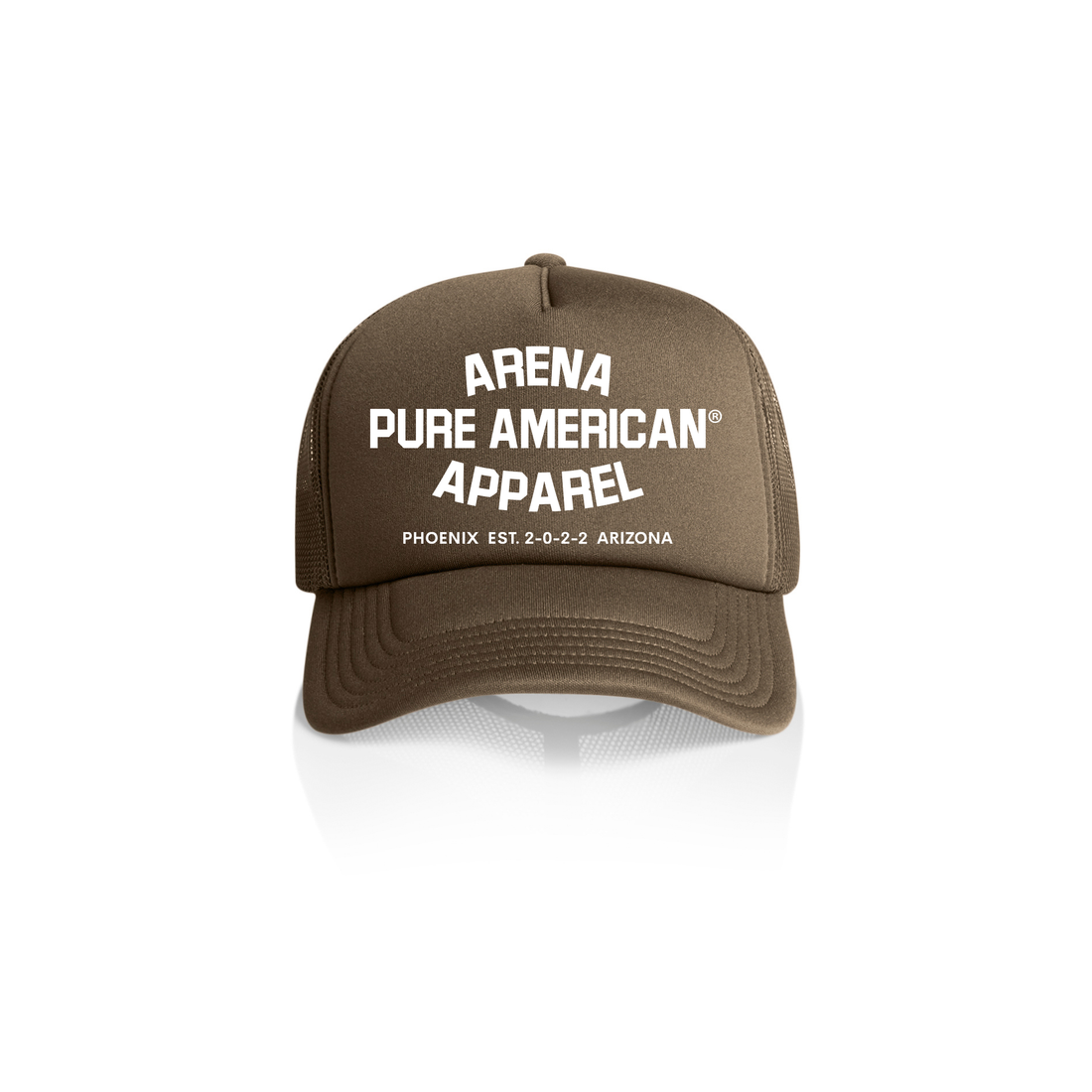 Walnut Pure American Frame Foam Trucker Cap | Arena Apparel