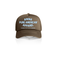 Walnut Pure American Frame Foam Trucker Cap | Arena Apparel