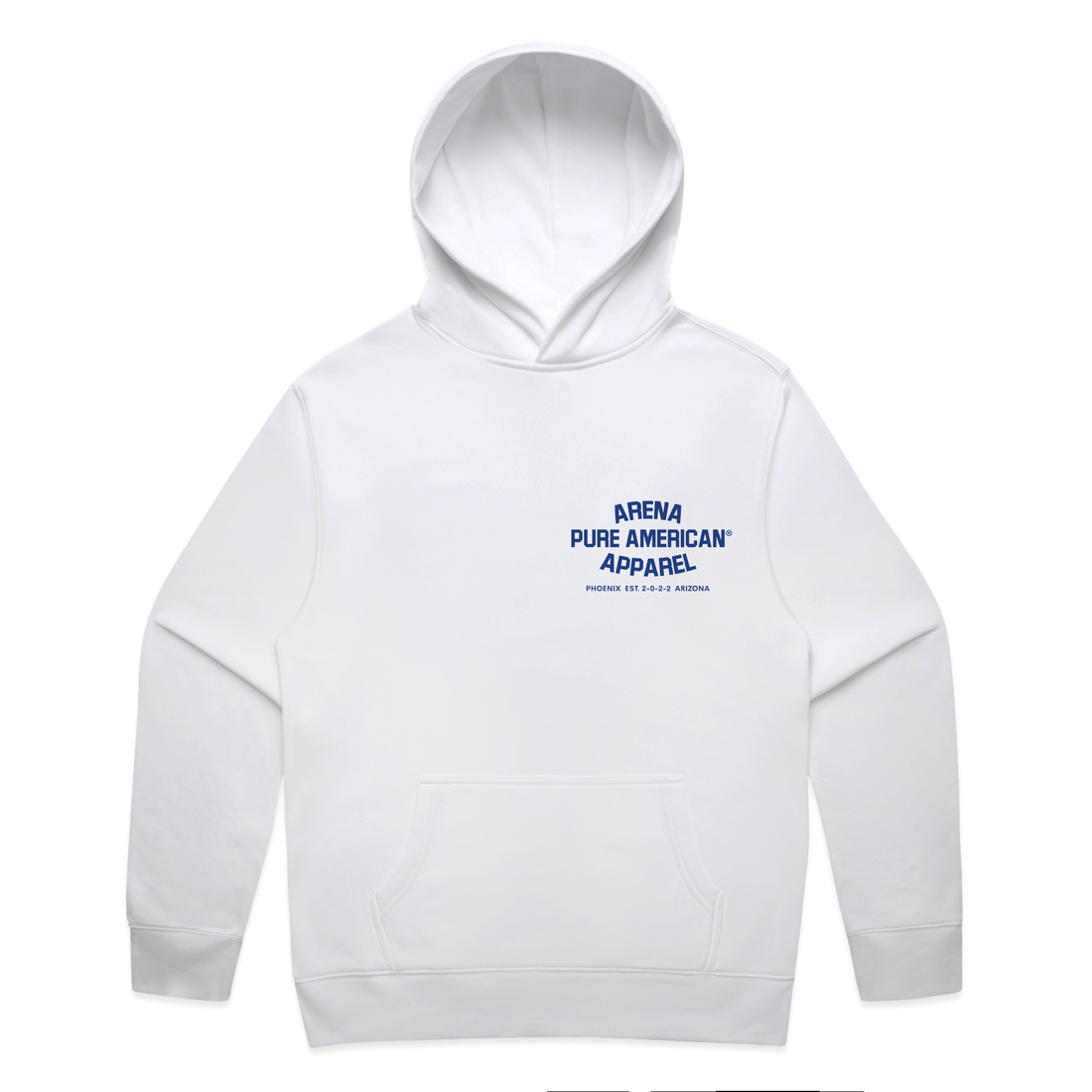 White Pure American Relax Hood | Arena Apparel