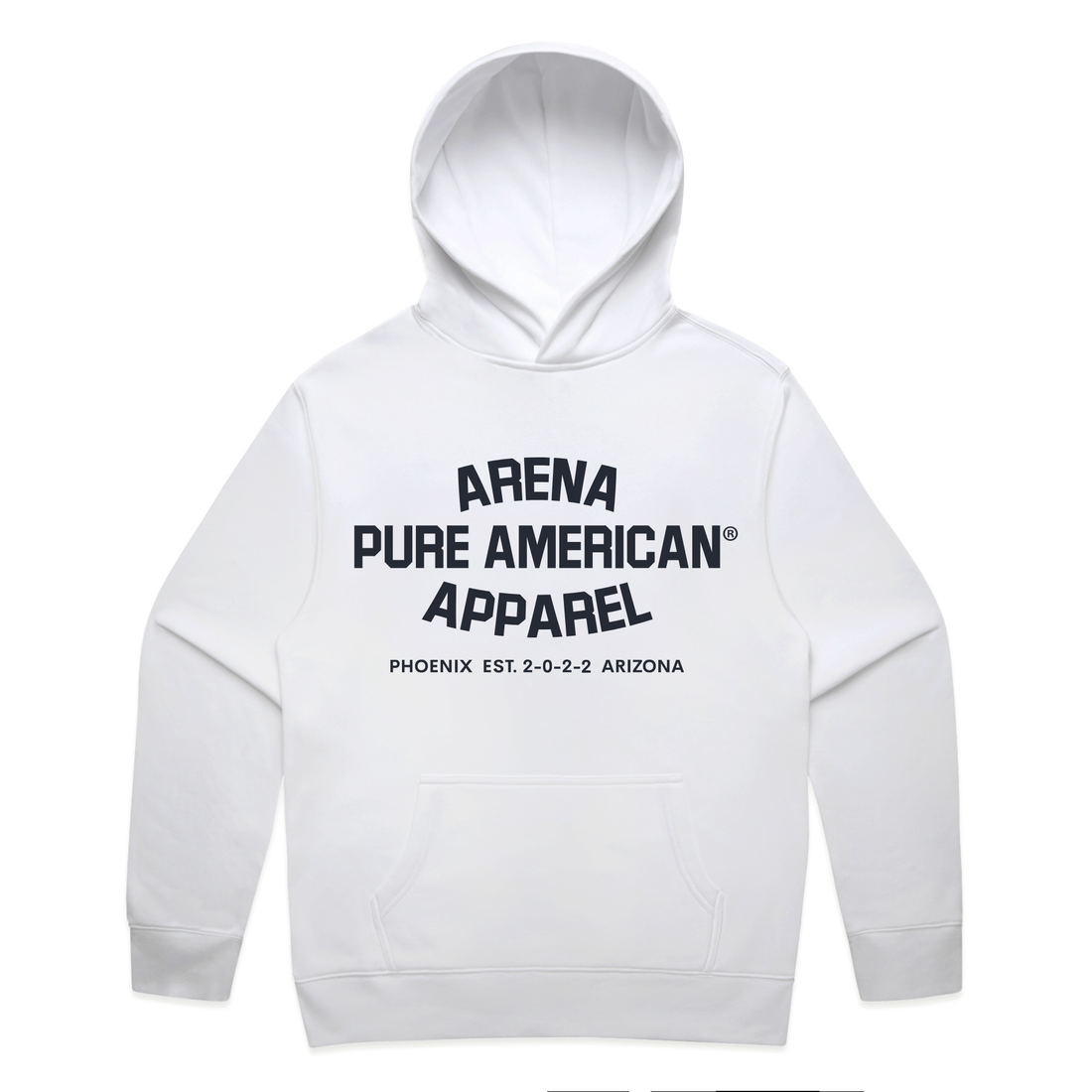 White Pure American Relax Hood | Arena Apparel