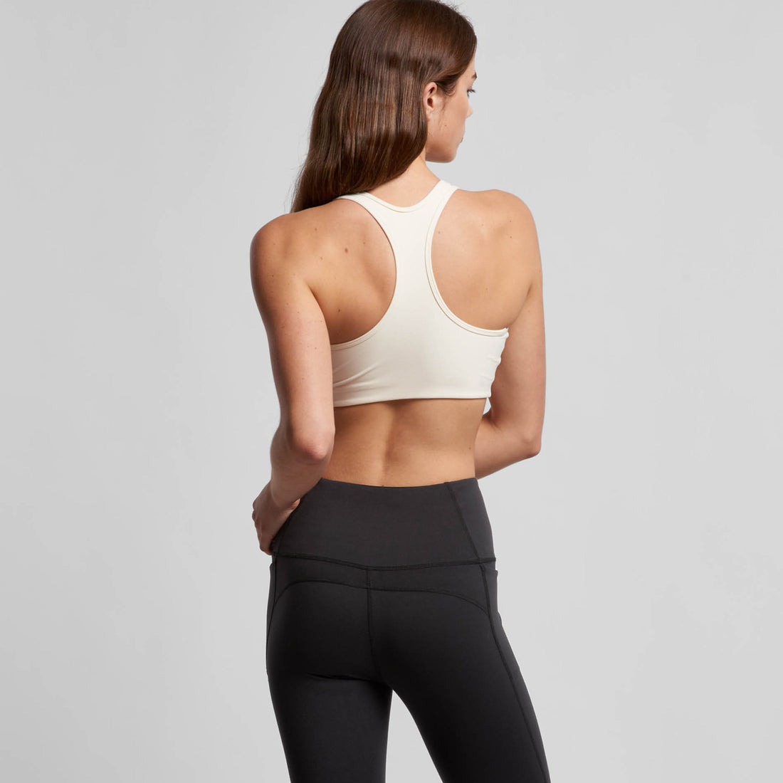 Women's Active Bra Top | Arena Custom Blanks - Arena Prints - Modeled Shot - Back