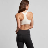 Women's Active Bra Top | Arena Custom Blanks - Arena Prints - Modeled Shot - Back