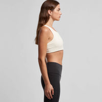 Women's Active Bra Top | Arena Custom Blanks - Arena Prints - Modeled Shot - Side