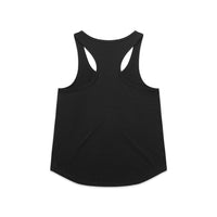 Women's Active Maple Racerback | Arena Custom Blank - Arena Prints - Back - Black