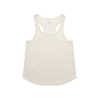 Women's Active Maple Racerback | Arena Custom Blank - Arena Prints - Front - Ecru - Cream