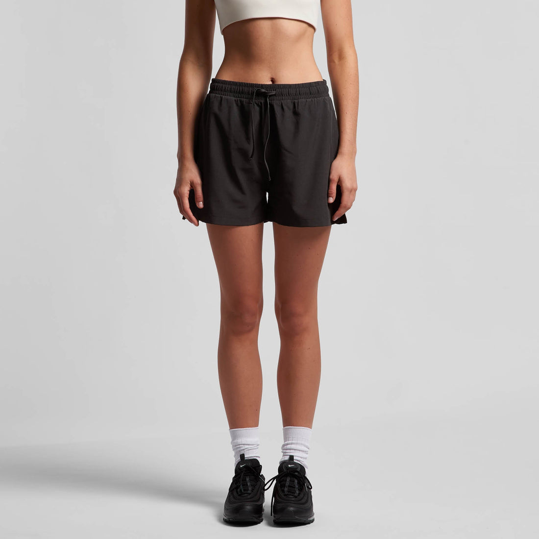 Women's Active Shorts | Arena Custom Blanks - Arena Prints - Modeled Shot - Front