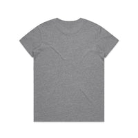Women's Basic Tee | Arena Custom Blanks - Arena Prints - Back - Athletic Heather - Grey