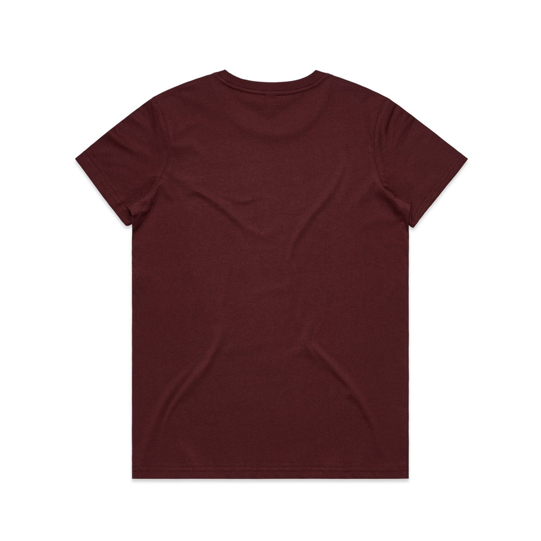 Women's Basic Tee | Arena Custom Blanks - Arena Prints - Back - Burgundy - Red