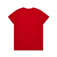 Women's Basic Tee | Arena Custom Blanks - Arena Prints - Back - Red