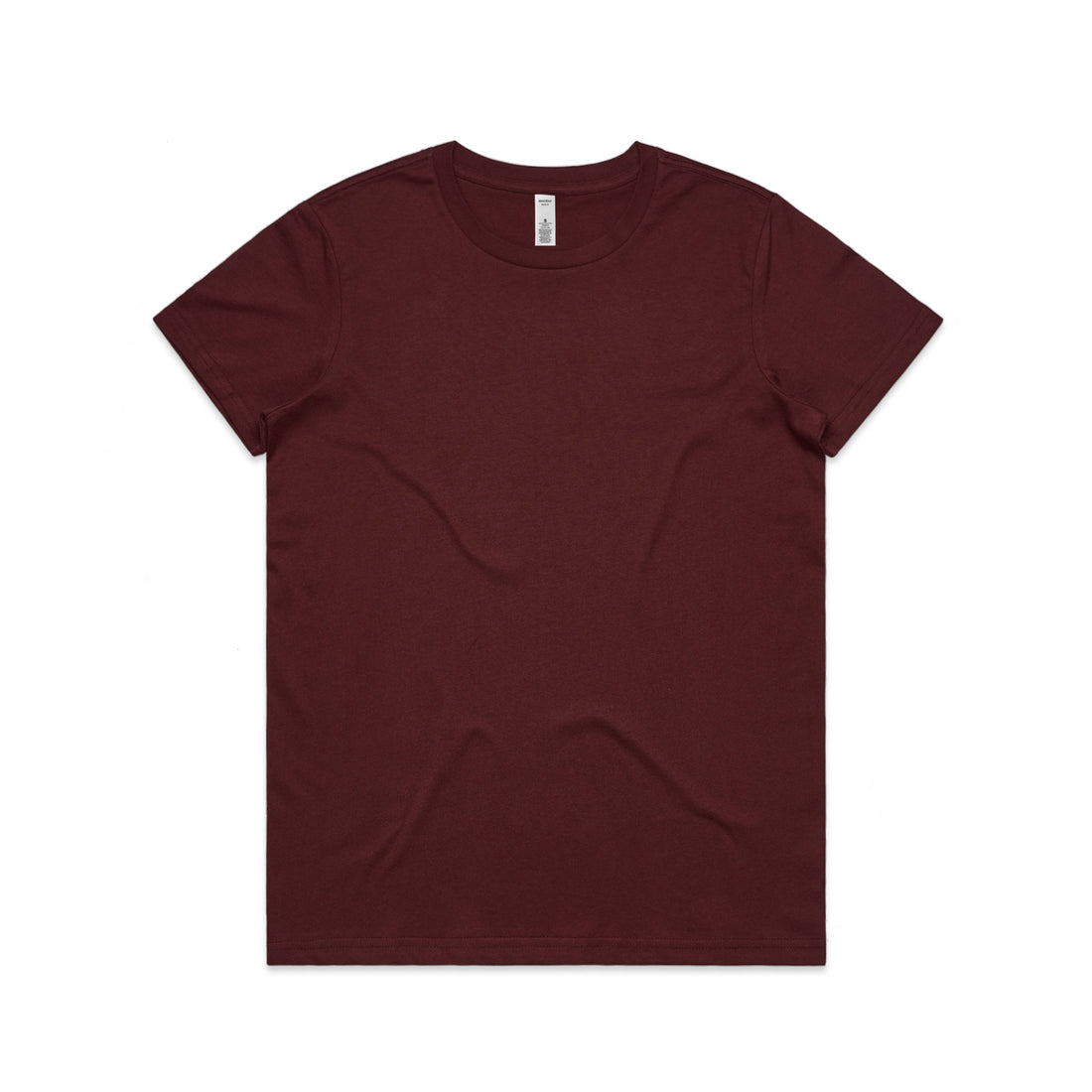 Women's Basic Tee | Arena Custom Blanks - Arena Prints - Front - Burgundy - Red