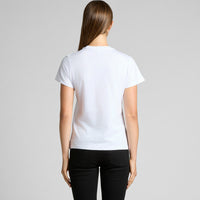 Women's Basic Tee | Arena Custom Blanks - Arena Prints - Modeled Shot - Back