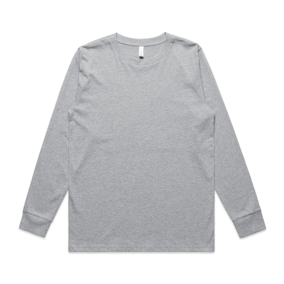 Women's Classic Long Sleeve Tee - Arena Prints - Front - Athletic Heather - Grey