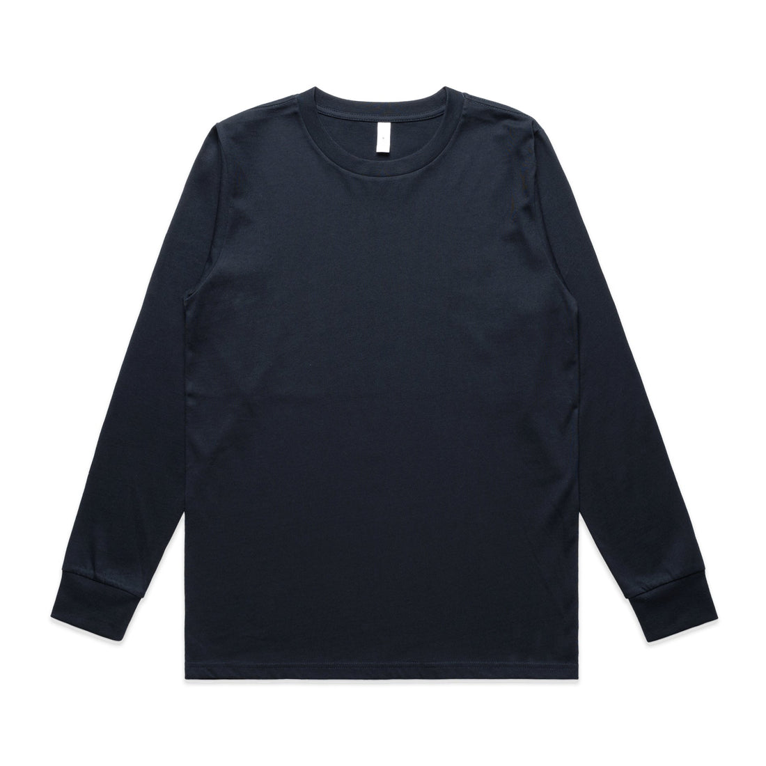 Women's Classic Long Sleeve Tee - Arena Prints - Front - Navy - Blue