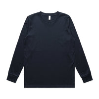 Women's Classic Long Sleeve Tee - Arena Prints - Front - Navy - Blue