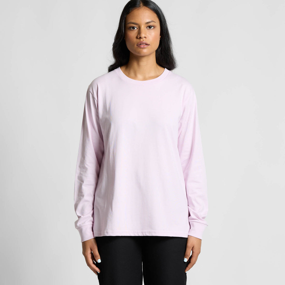 Women’s Classic Long Sleeve Tee | Arena Custom Blanks - Arena Prints - Modeled Shot - Front