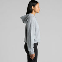 Women's Crop Hoodie | Arena Custom Blank - Arena Prints - Modeled Shot - Side