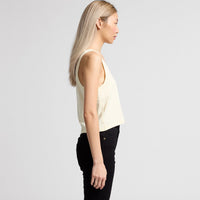 Women's Crop Singlet | Arena Custom Blanks - Arena Prints - Modeled Shot - Side