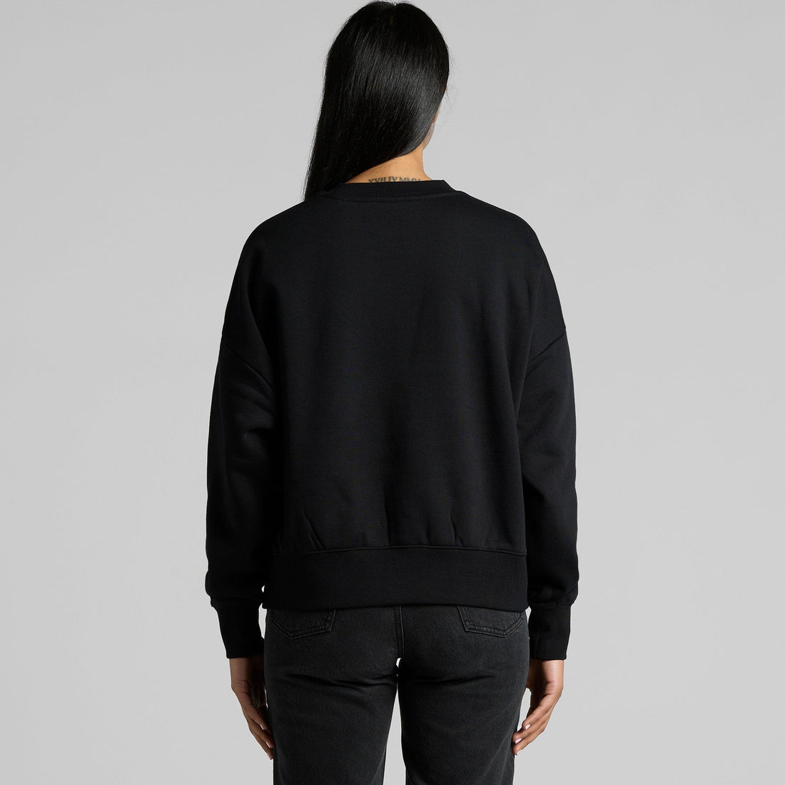 Women's Heavy Crew | Arena Custom Blanks - Arena Prints - Modeled Shot - Back