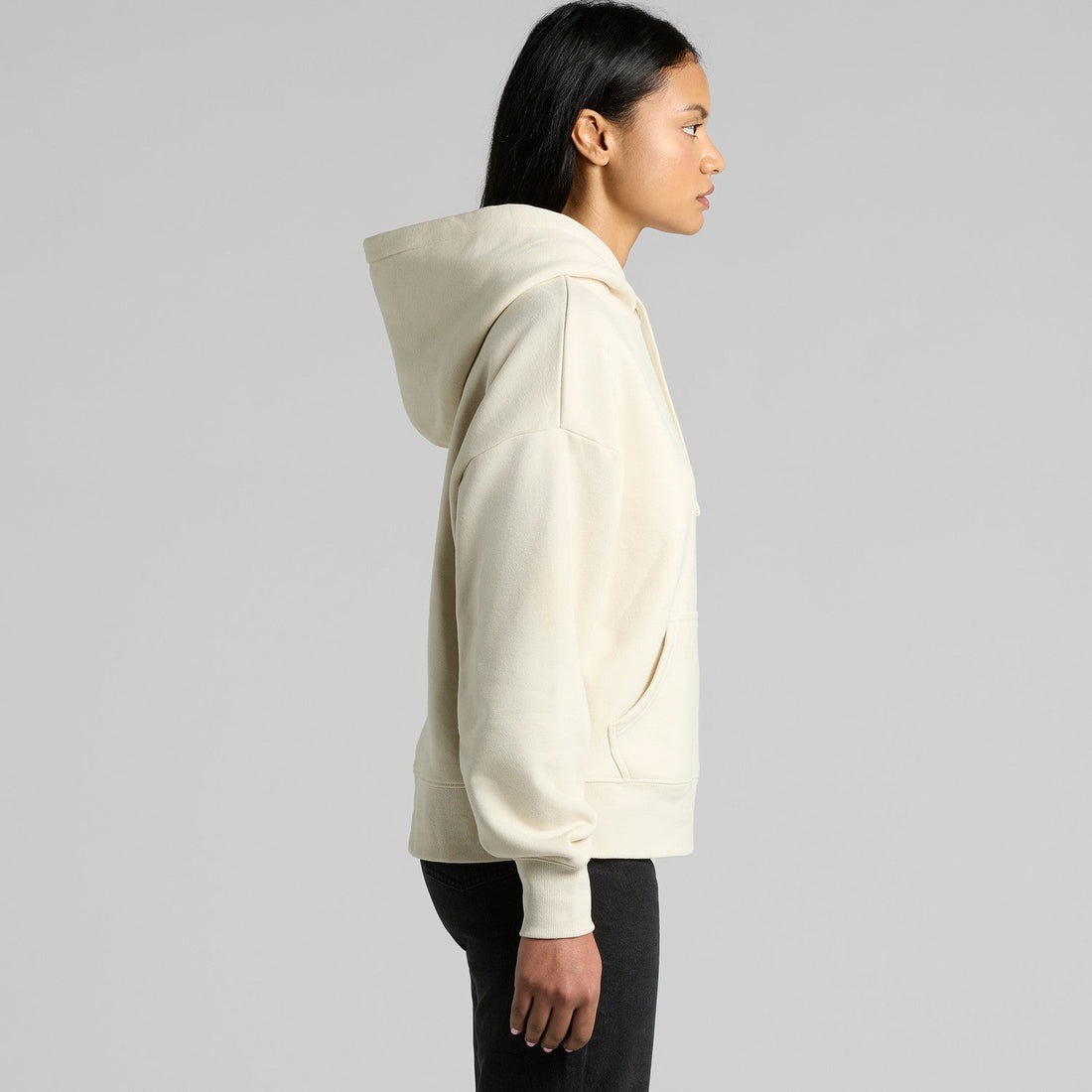 Women's Heavy Hood | Arena Custom Blanks - Arena Prints - Modeled Shot - Side