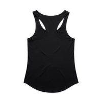 Women's Mali Racerback Tank | Arena Custom Blanks - Arena Prints - Back - Black