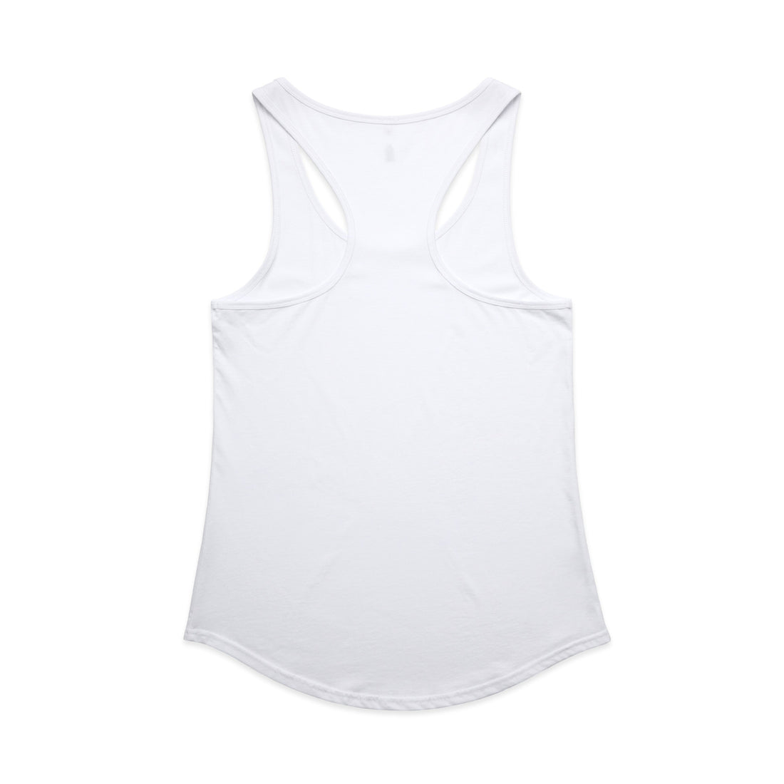 Women's Mali Racerback Tank | Arena Custom Blanks - Arena Prints - Back - White