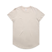 Women's Maple Curve Tee | Arena Custom Blanks - Arena Prints - Front - Bone - Cream