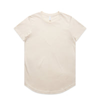 Women's Maple Curve Tee | Arena Custom Blanks - Arena Prints - Front - Ecru - Cream