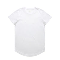 Women's Maple Curve Tee | Arena Custom Blanks - Arena Prints - Front - White