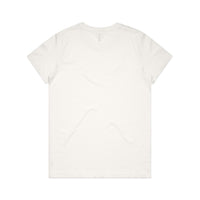 Women's Maple Organic Tee Shirt | Arena Custom Blanks - Arena Prints - Back - Natural - White