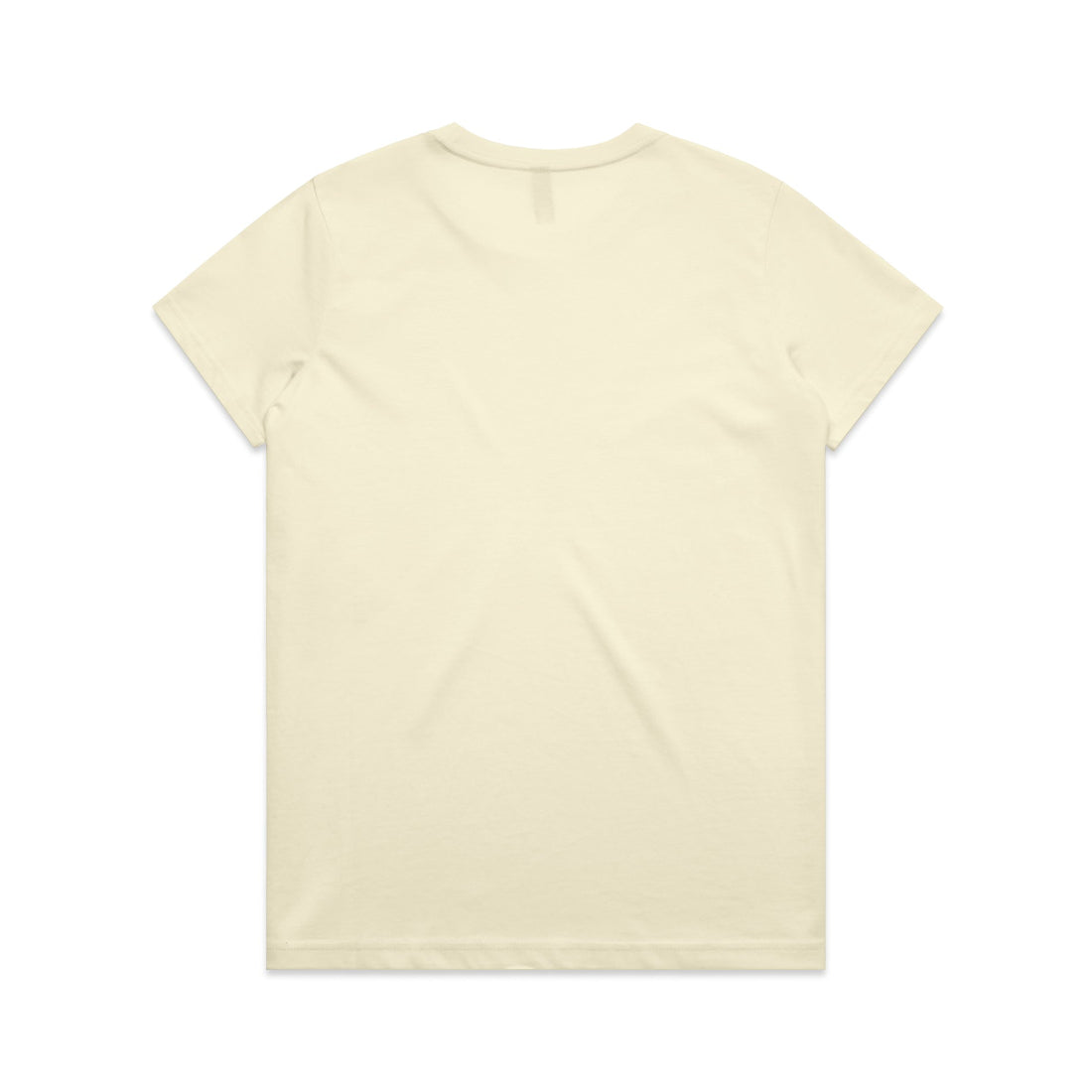 Women's Maple Tee Shirt | Arena Custom Blanks - Arena Prints - Back -Butter - Yellow
