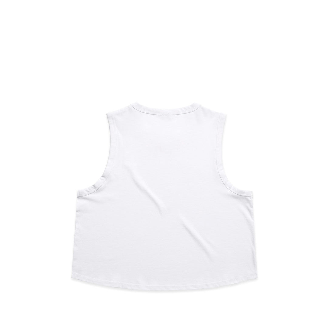 Women's Martina Crop Tank | Arena Custom blanks - Arena Prints - Back - White
