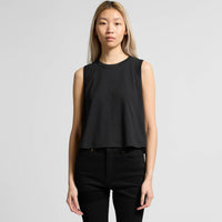 Women's Martina Crop Tank | Arena Custom blanks - Arena Prints - Modeled Shot - Front