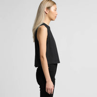 Women's Martina Crop Tank | Arena Custom blanks - Arena Prints - Modeled Shot - Side