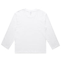 Women's Martina Long Sleeve | Arena Custom Blanks - Arena Prints - Front - White