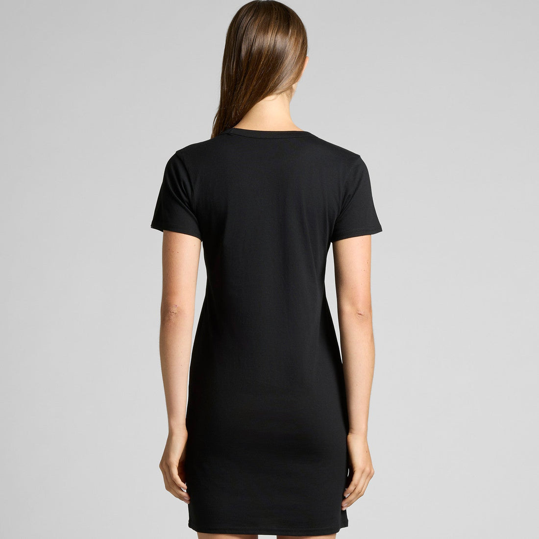 Women's Mika Organic S/S Dress | Arena Custom Blanks - Modeled Shot - Back