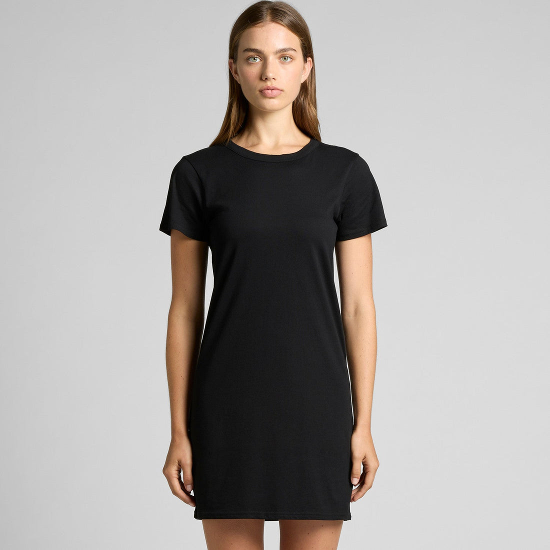 Women's Mika Organic S/S Dress | Arena Custom Blanks - Modeled Shot - Front
